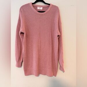 Old Navy Dusty Rose Crew Neck Sweater Size Small TALL